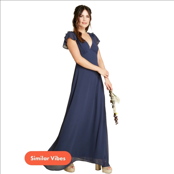 Modcloth Dresses & Skirts - NWT Modcloth You're Flowing Places V-Neck Chiffon Maxi Dress Size 0